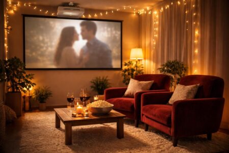 découvrez comment créer un coin cinéma romantique avec un vidéoprojecteur epson pour une soirée inoubliable en tête-à-tête.